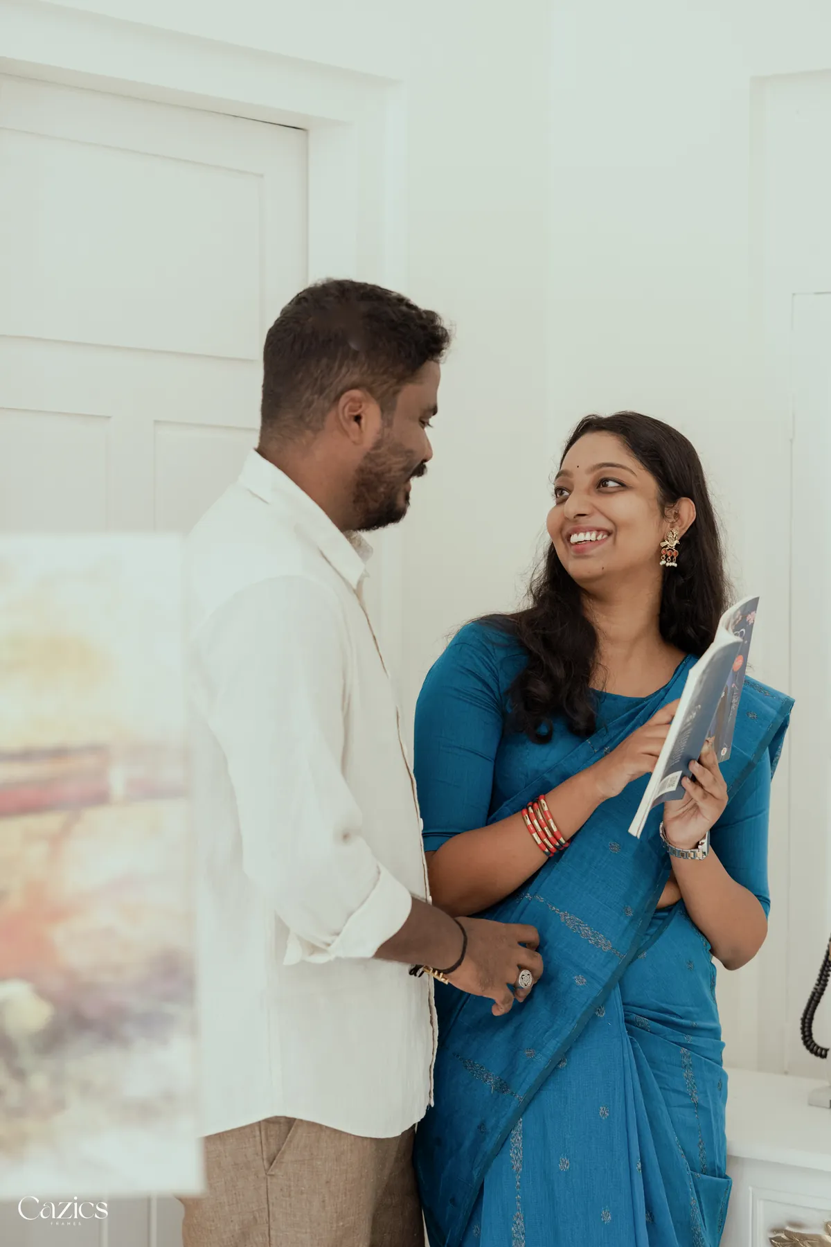 Deepak and Karuna sharing a moment